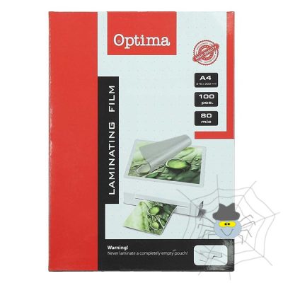 OPTIMA A/4 80 mikron fényes lamináló fólia - 100 db/doboz