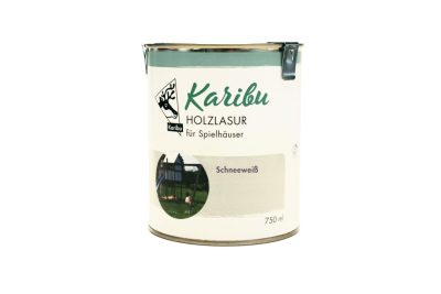 Karibu Hófehér festék fa kerti játákokhoz, házakhoz, 750ml