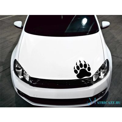 Medve karmok tuning matrica (30x33 cm)