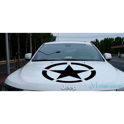 Katonai csillag tuning matrica (30-35 cm)