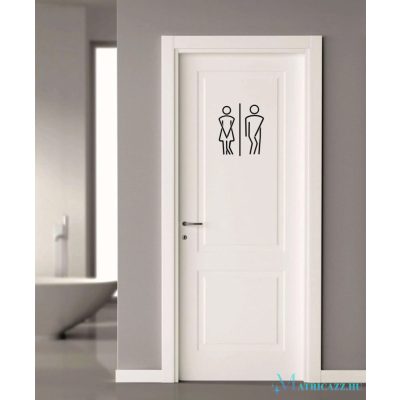 WC ajtó matrica 3