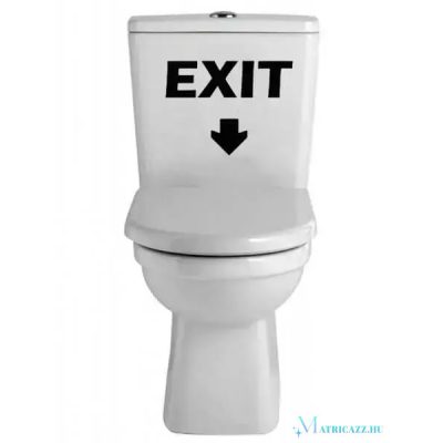WC matrica EXIT