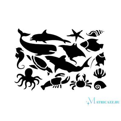 Tengeri állatok matrica