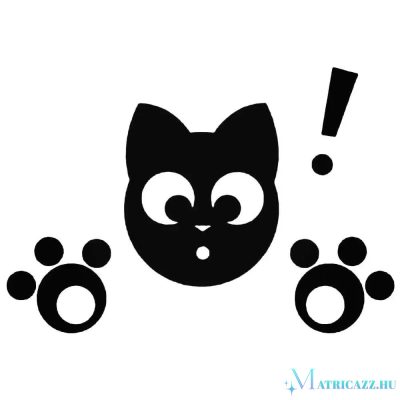 Meglepődött Macska matrica 