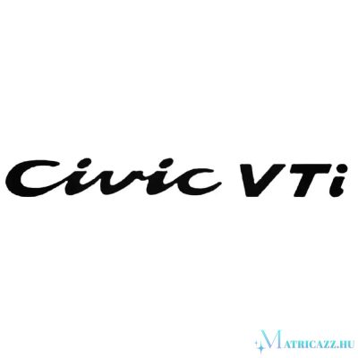 Honda matrica Civic VTI felirat