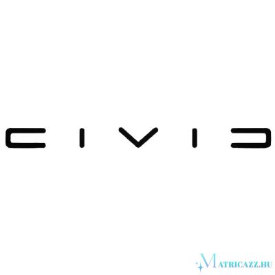 Honda matrica Civic felirat