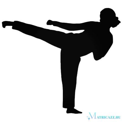 Karate lány matrica