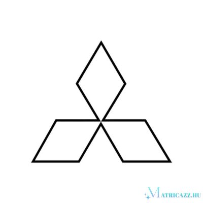 Kontúr Mitsubishi logó matrica