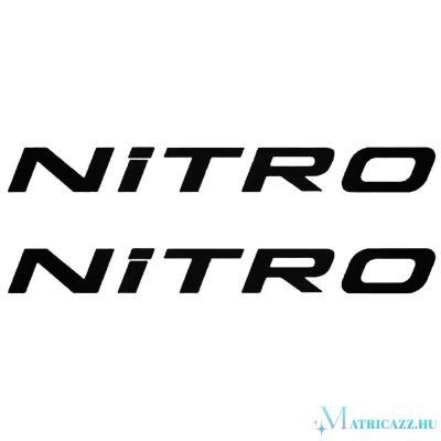 2x Nitro - Szélvédő matrica