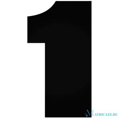 1-es szám "1" - Szélvédő matrica