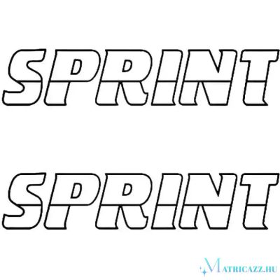 2x Sprint felirat - Szélvédő matrica