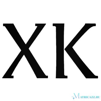 JAGUAR XK felirat matrica
