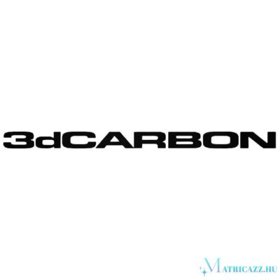 3dCARBON felirat - Szélvédő matrica 