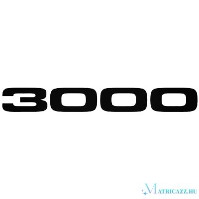 3000 felirat "1" - Szélvédő matrica