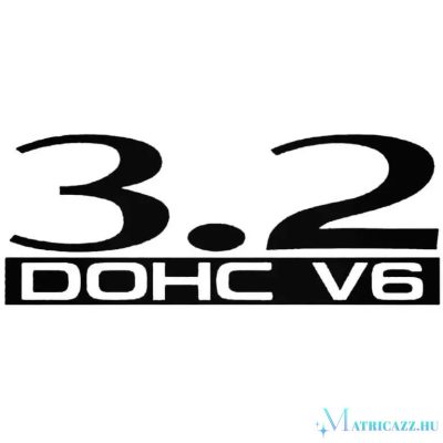 3.2 DOHC V6 - Szélvédő matrica