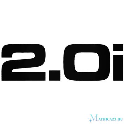2.0i felirat "2" - Szélvédő matrica