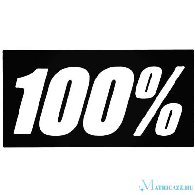 100% - Szélvédő matrica "1" 