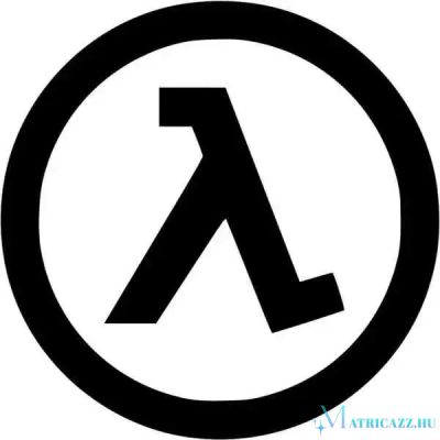 Half-Life logó matrica