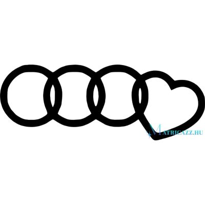 Audi matrica szivecske