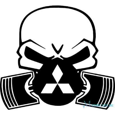 Mitsubishi gázmaszkos matrica