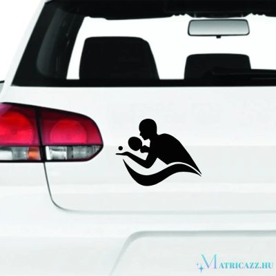 Ping pongozó ember matrica