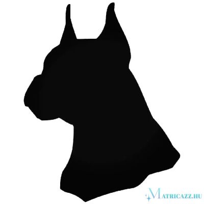 Boxer fej kutya matrica