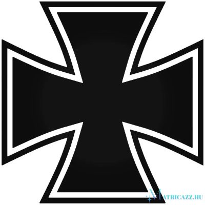 Vaskereszt matrica "5"