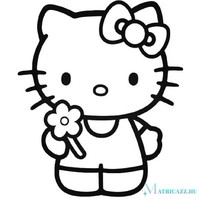 Virágos Hello Kitty autómatrica