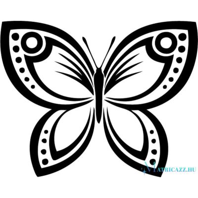 Díszes pillangó matrica