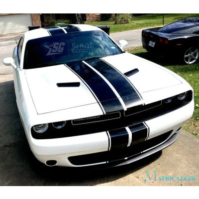 Szabványos 2 versenycsík matrica