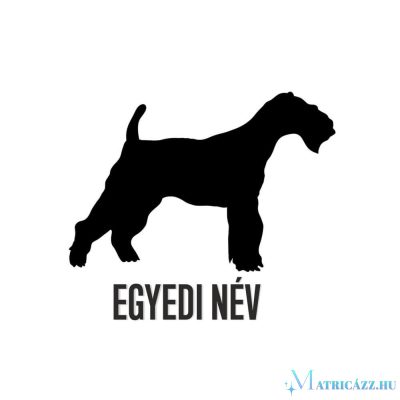 Egyedi neves Foxterrier matrica