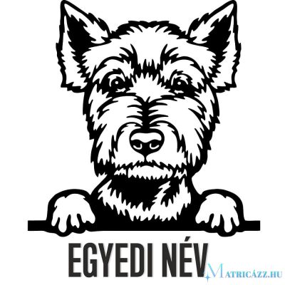 Westie matrica egyedi névvel