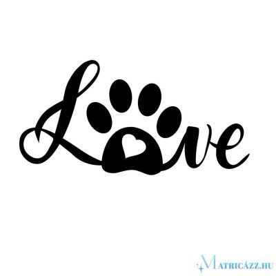 Love DOG matrica 2