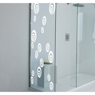 Díszes zuhanykabin matrica