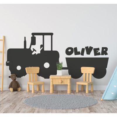 Munkagép matrica egyedi névvel