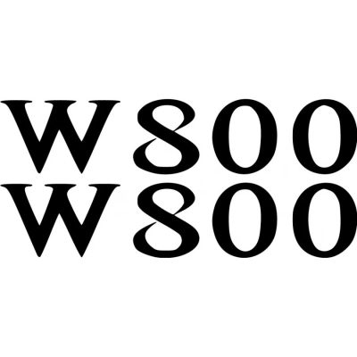 Kawasaki W800 matrica szett