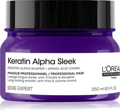 Loreal Serie Expert Keratin Alpha Sleek simitó pakolás, 250 ml