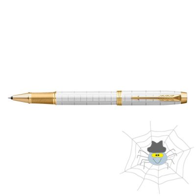 Rollertoll PARKER Royal IM Premium gyöngyházfehér arany klipsz