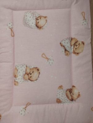 Bébi pamut 3 részes ágynemű - lányos