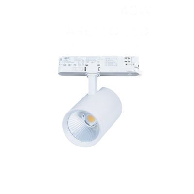 UNIVERSO Háromfázisú sínhez spotlámpa 40w 4150lm CCT.kap Ra90 38° IP20 Fehér D90x128x178mm 5év