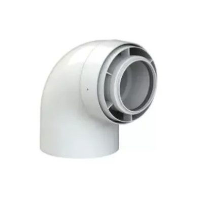 Tricox 90°-os könyök kondenzációs gázkéményhez PPs/Alu 60/100