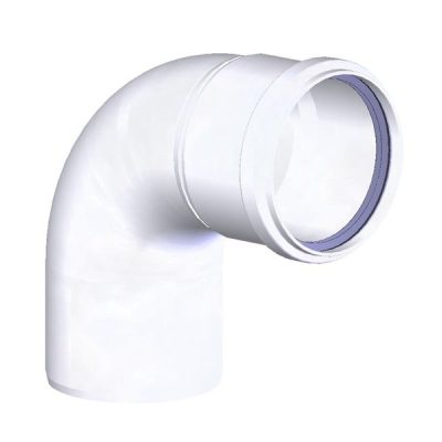 Tricox 90°-os könyök kondenzációs gázkéményhez PP 80