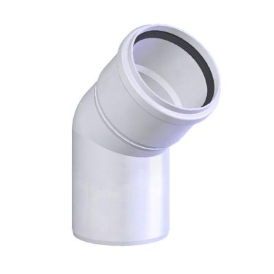 Tricox 45°-os könyök kondenzációs gázkéményhez PP 80