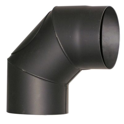 Acél füstcső könyök DN160/90° tisztító nyílással, vastagfalú