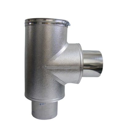 Szerelt kémény bekötő idom NA180/280 MAL Pr. Prémium Inox-Alu