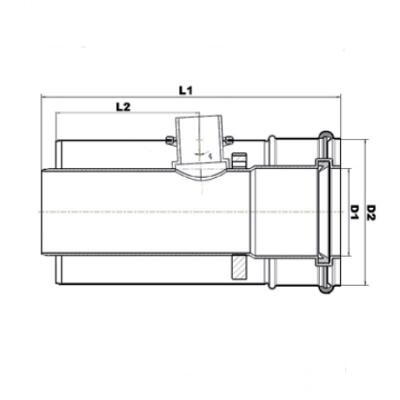 Brilon kondenzvíz leválasztó kondenzációs gázkéményhez PPs/Alu 60/100