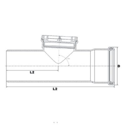 Brilon ellenőrző idom PP 80 flexibilis kondenzációs kéményrendszerhez 