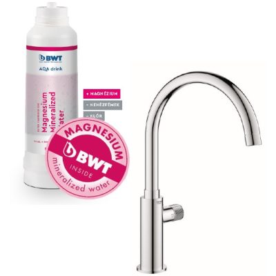 BWT Magnesium Mineralizer ivóvízszűrő berendezés kis méretű GROHE csapteleppel