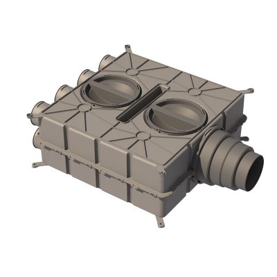 Szellőztető rendszer elosztó doboz 8 csatlakozási ponttal