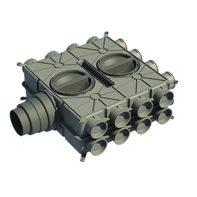 Szellőztető rendszer elosztó doboz 16 csatlakozási ponttal